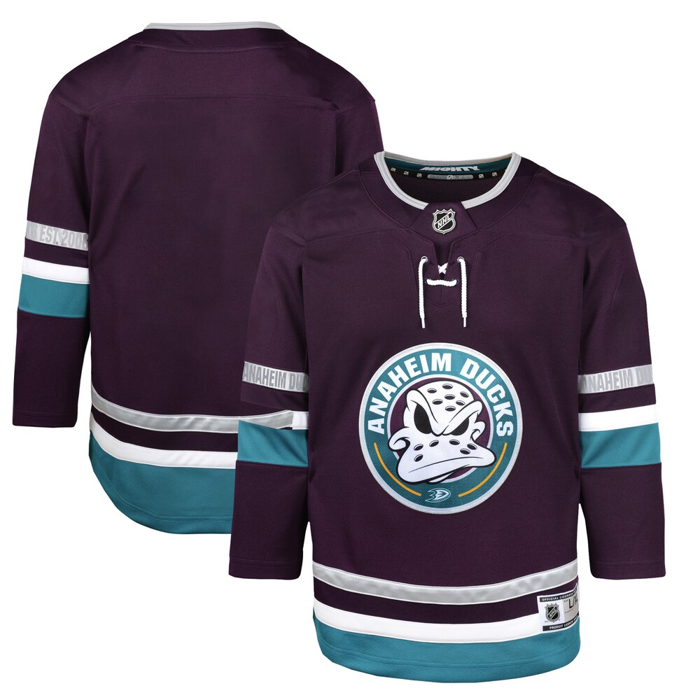  Anaheim Ducks Youth 30th Anniversary Premier JerseyÂ â€“ Purple