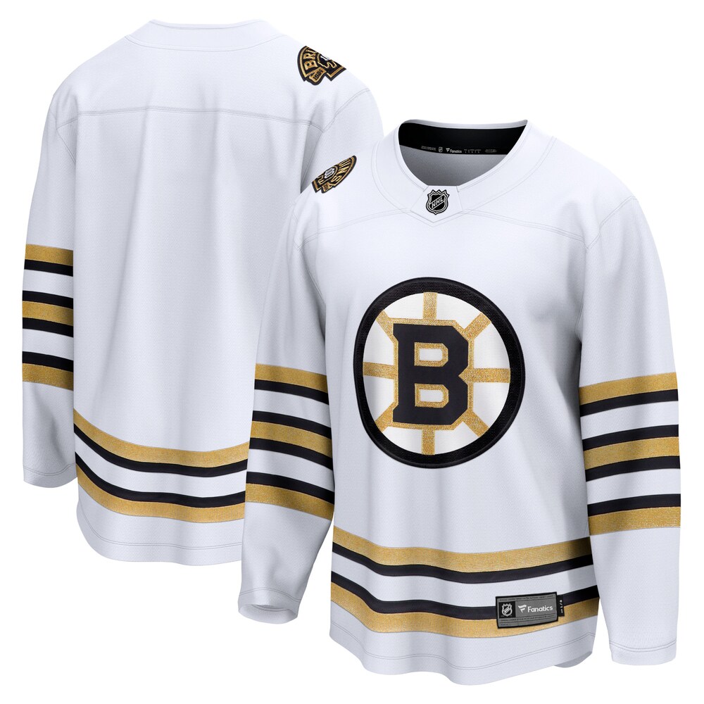  Boston Bruins Fanatics Branded 100th Anniversary Premier Breakaway Jersey - White