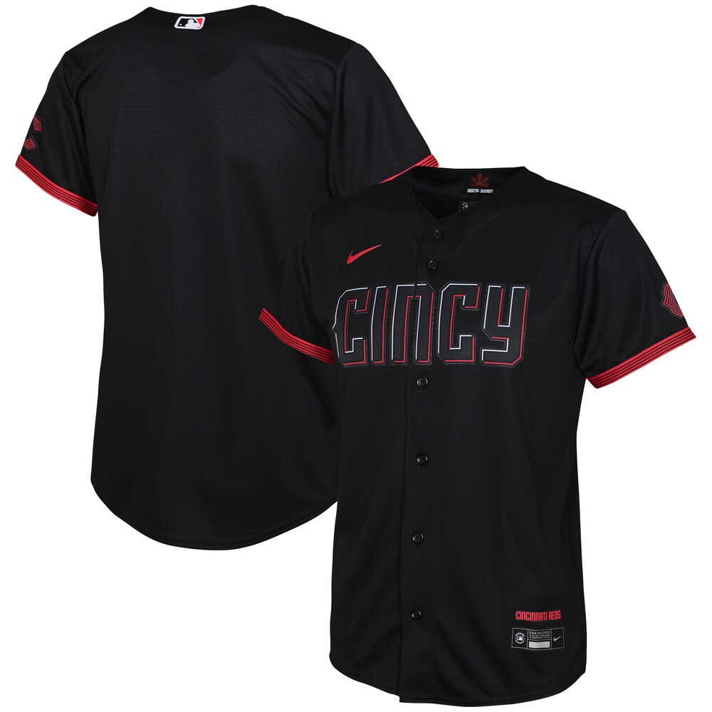  Cincinnati Reds Nike Toddler 2023 City Connect Replica Jersey - Black