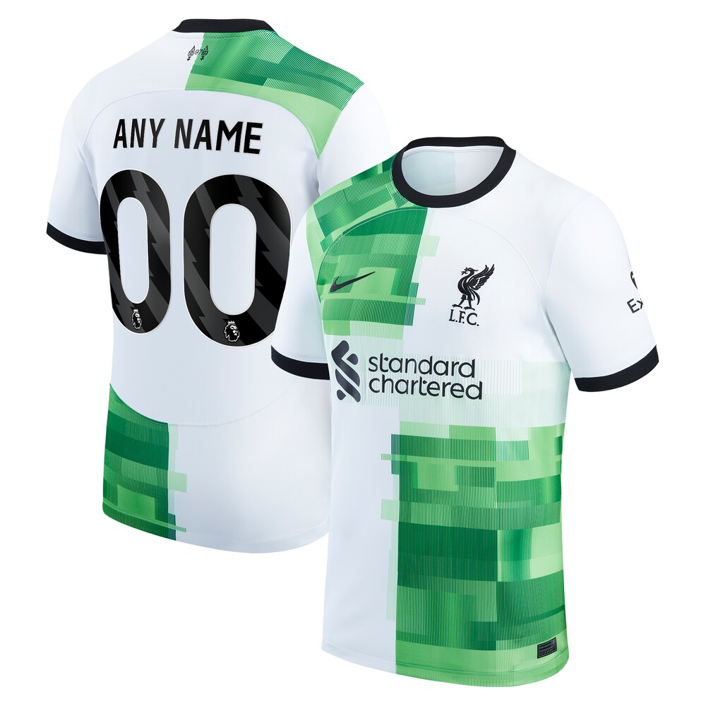  Liverpool Nike 2023/24 Away Replica Custom Jersey - White