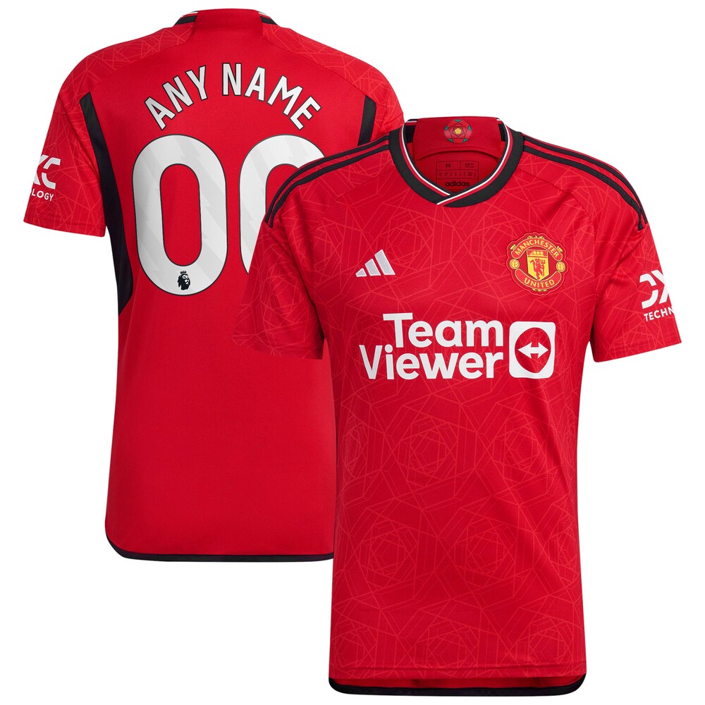  Manchester United 2023/24 Home Replica Custom Jersey - Red