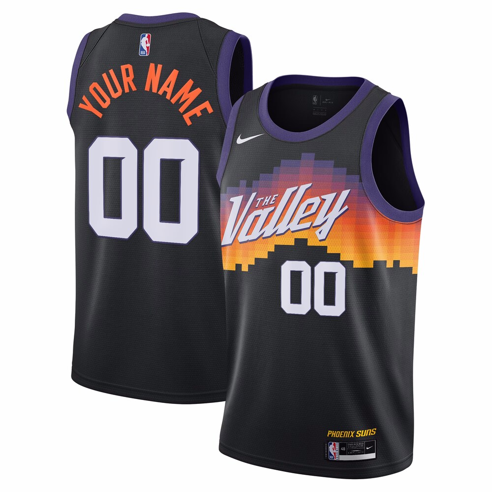  Phoenix Suns Nike Unisex 2020/21 Custom Swingman Jersey - Black - City Edition
