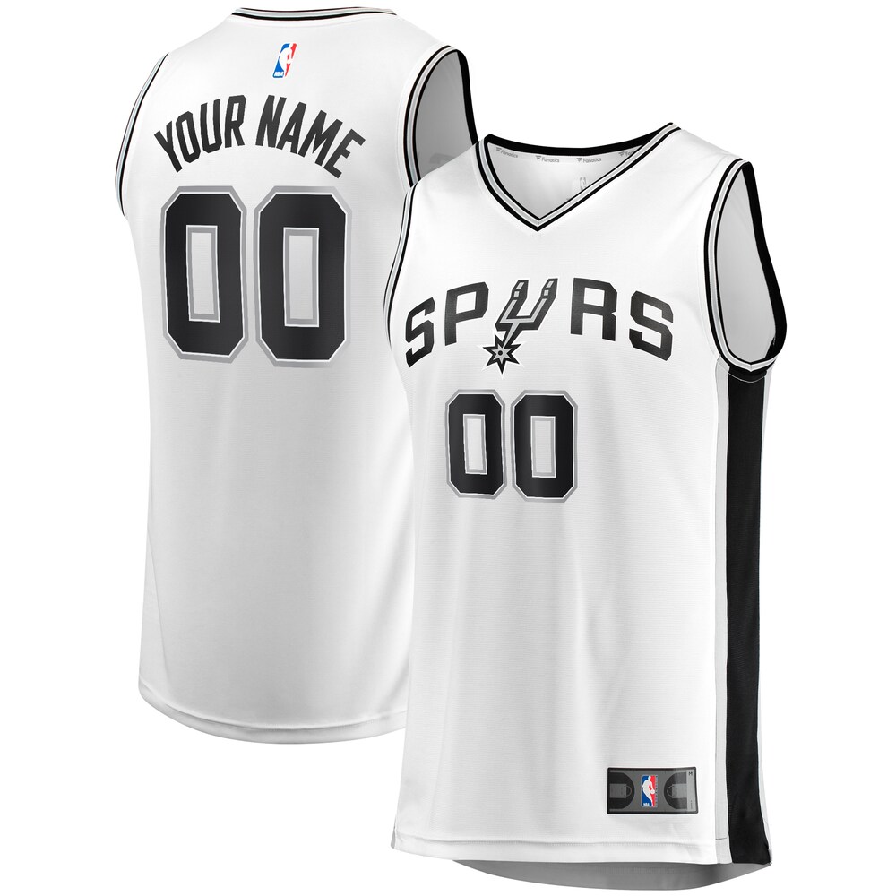  San Antonio Spurs Fanatics Branded Youth Fast Break Replica Custom Jersey - Association Edition - White