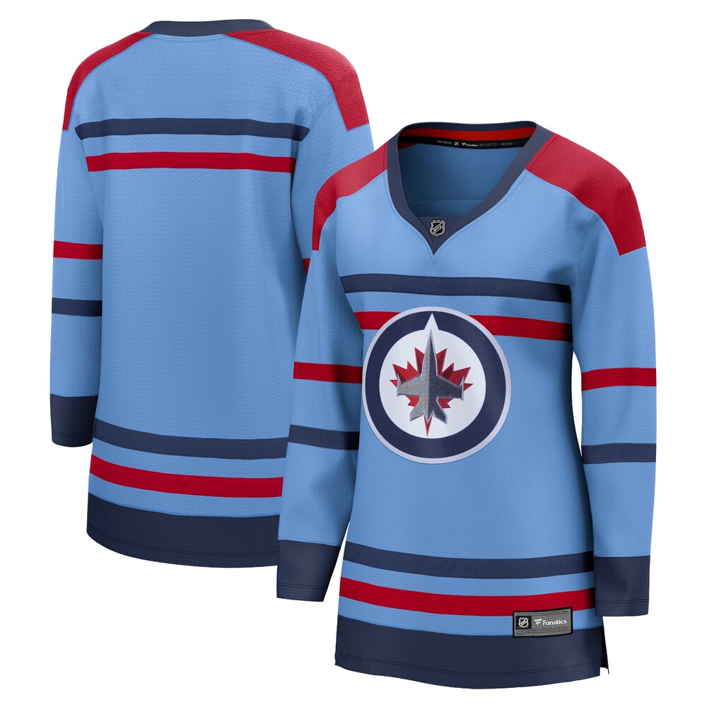  Winnipeg Jets Fanatics Branded Women's Anniversary Premier Breakaway Jersey - Light Blue