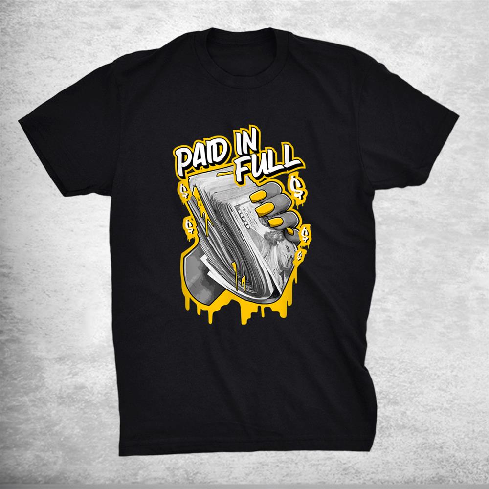 1 High Og Pollen Sneaker Match Tees Paid In Full Halloween T-Shirt