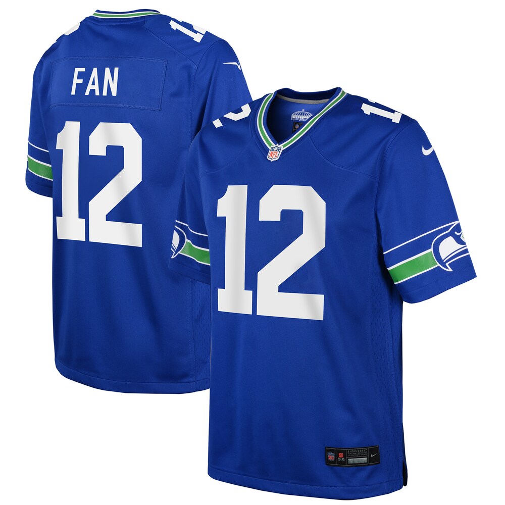 12s Seattle Seahawks Nike Youth Game Jersey - Royal