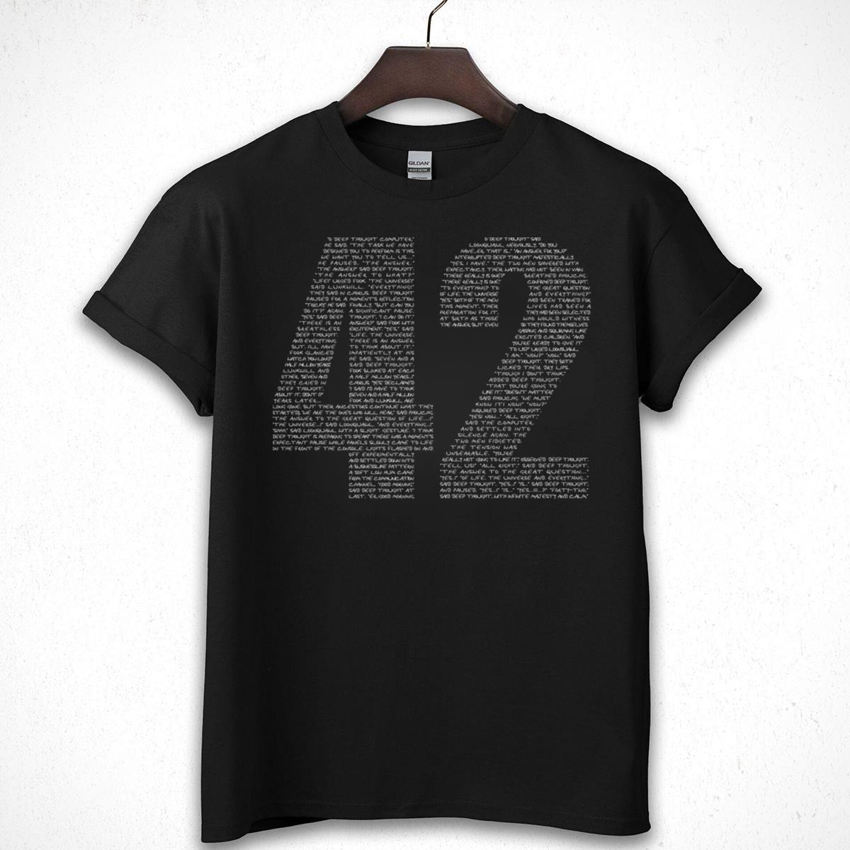 42 Answer to Life Universe Everything Funny Geeky Graphic Tee