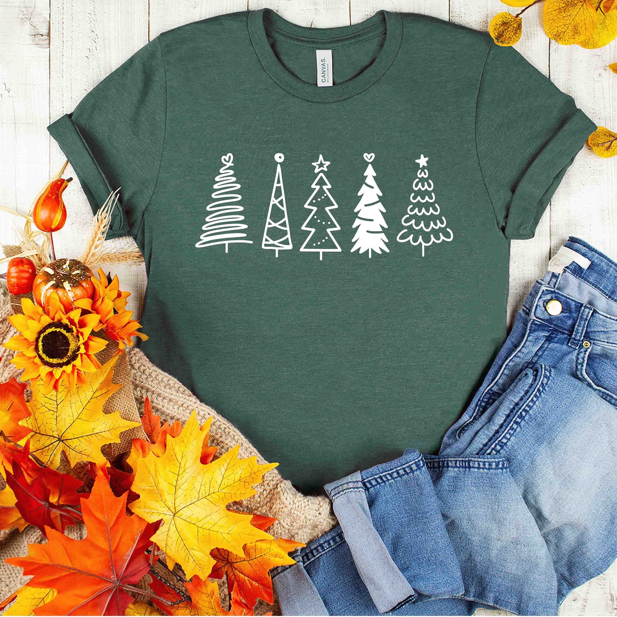 Christmas Tree Shirts, Plaid Christmas Tree Shirt, Christmas Tee, Cute Christmas Shirts, Holiday Shirt, Womens Winter Christmas Sweatshirt