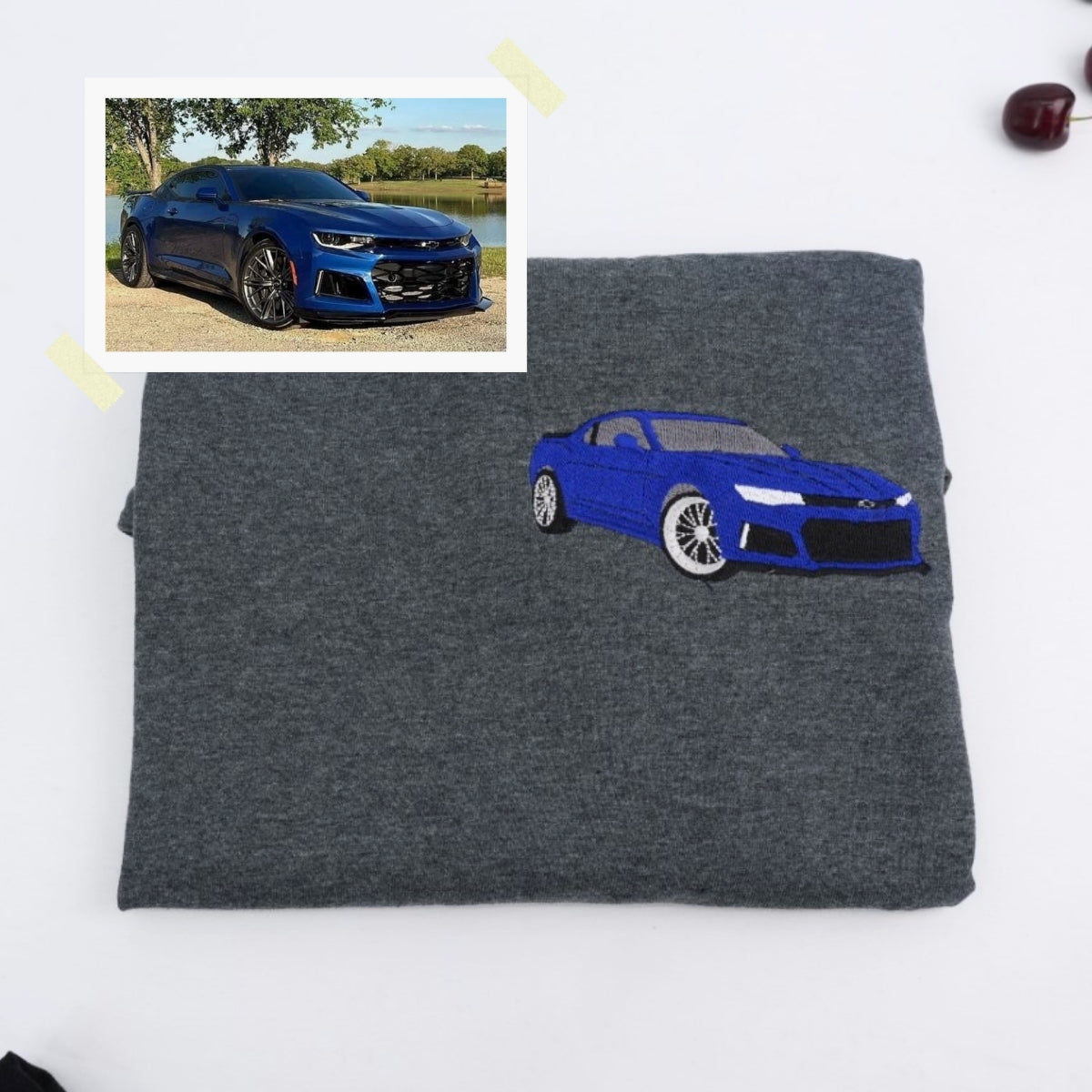 Custom Embroidered Sports Car T-Shirt - JDM Automotive Enthusiast Tee