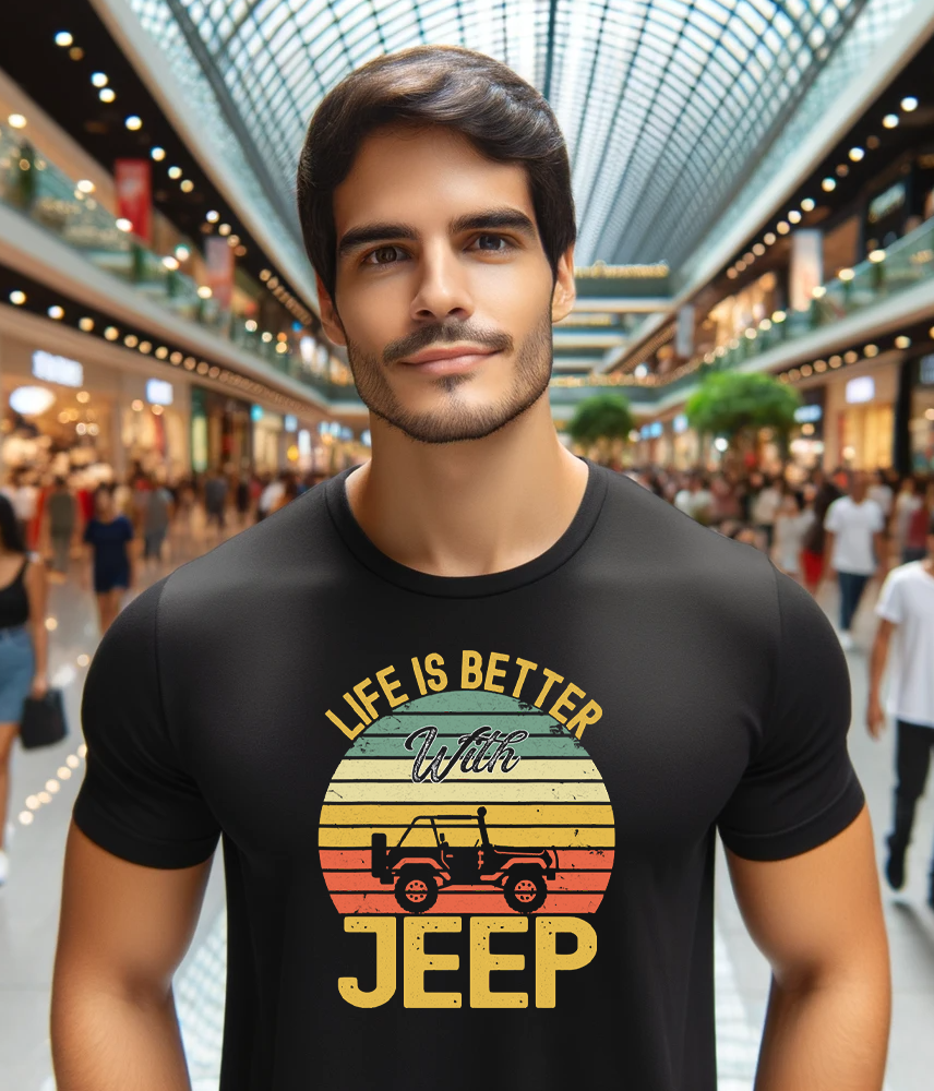 Life Is Better With Jeep Vintage Jeeps Jeeps Lover Jeep Men Jeep Women Jeep Kid T-Shirt