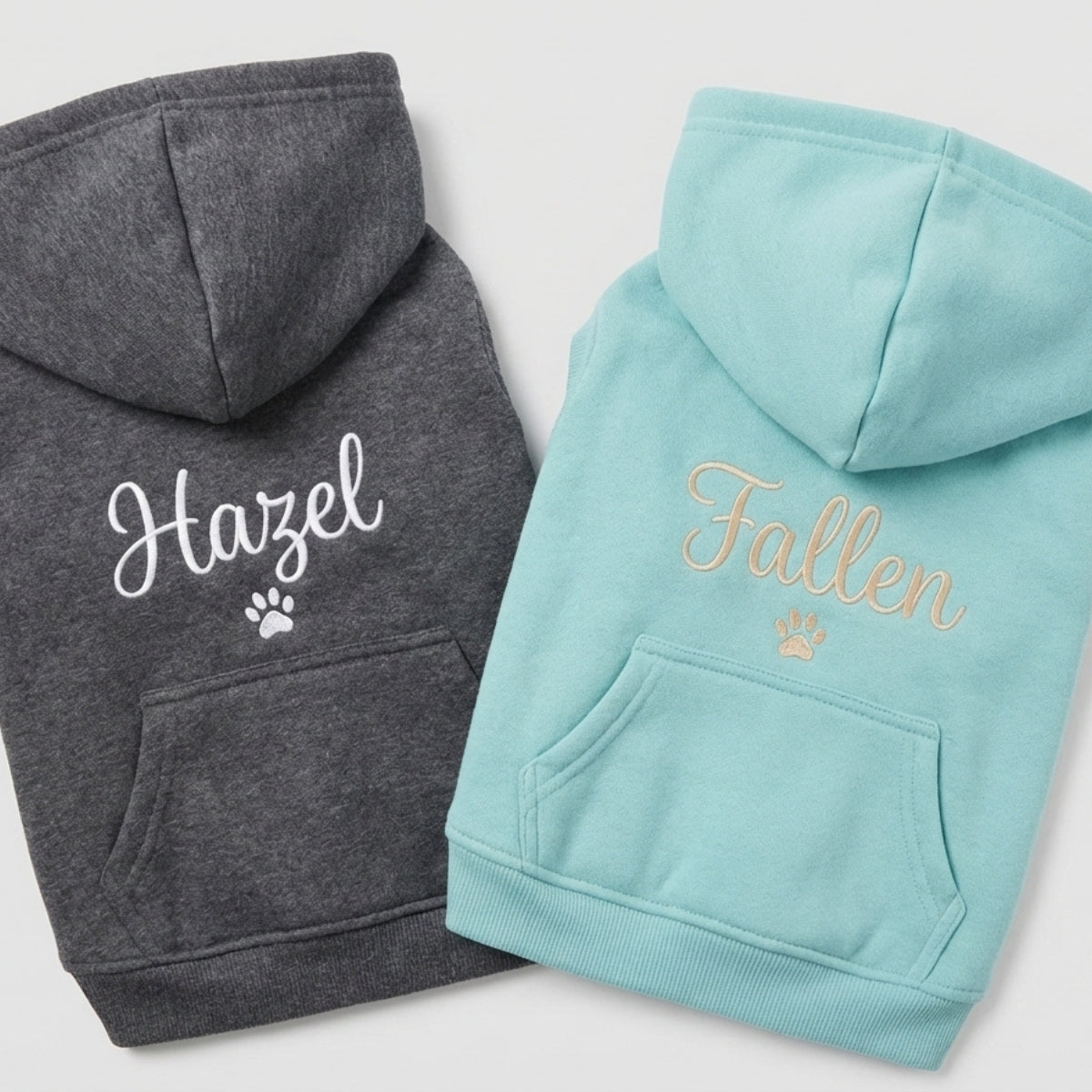 Custom Embroidered Pet Name Dog Hoodie - Personalized Puppy Apparel Gift