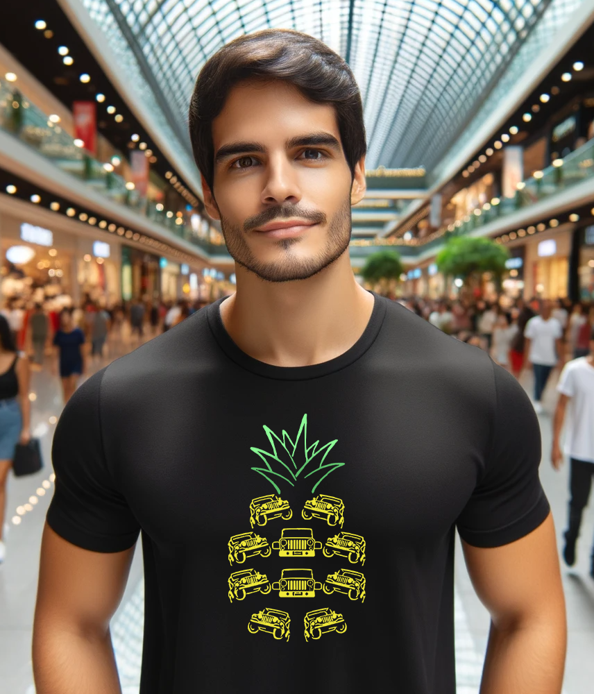 Pineapple Jeep Food Fruits Jeep T-Shirt