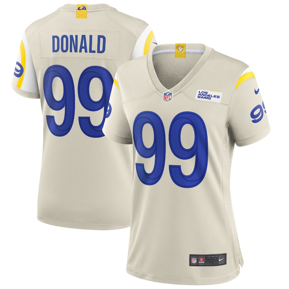 Aaron Donald Los Angeles Rams Women's Player Game Jersey - Bone