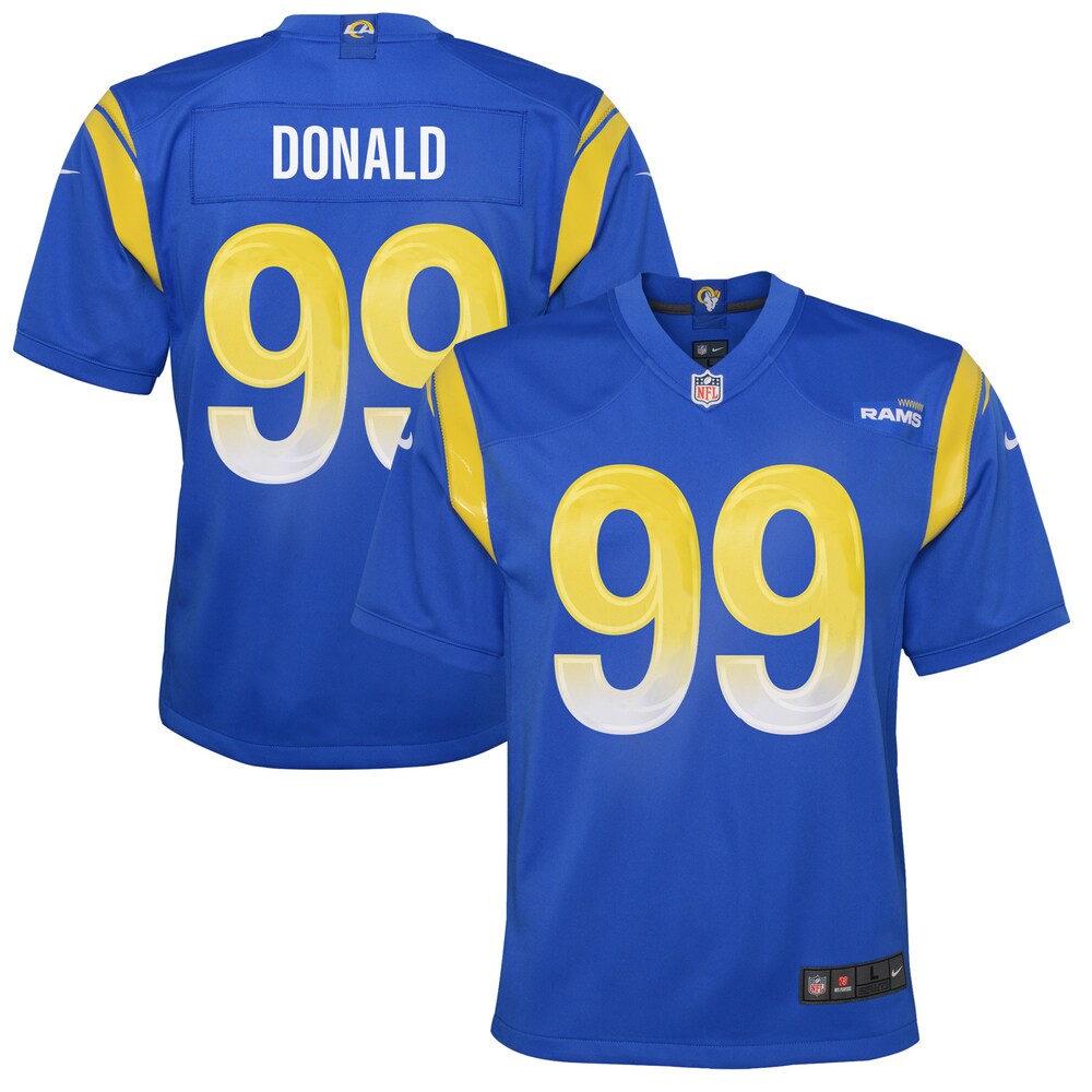 Aaron Donald Los Angeles Rams Youth Game Jersey - Royal