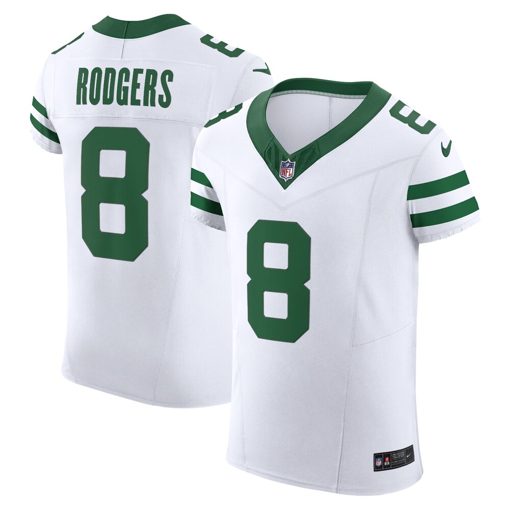 Aaron Rodgers New York Jets Nike Alternate Vapor F.U.S.E. Elite Jersey - White