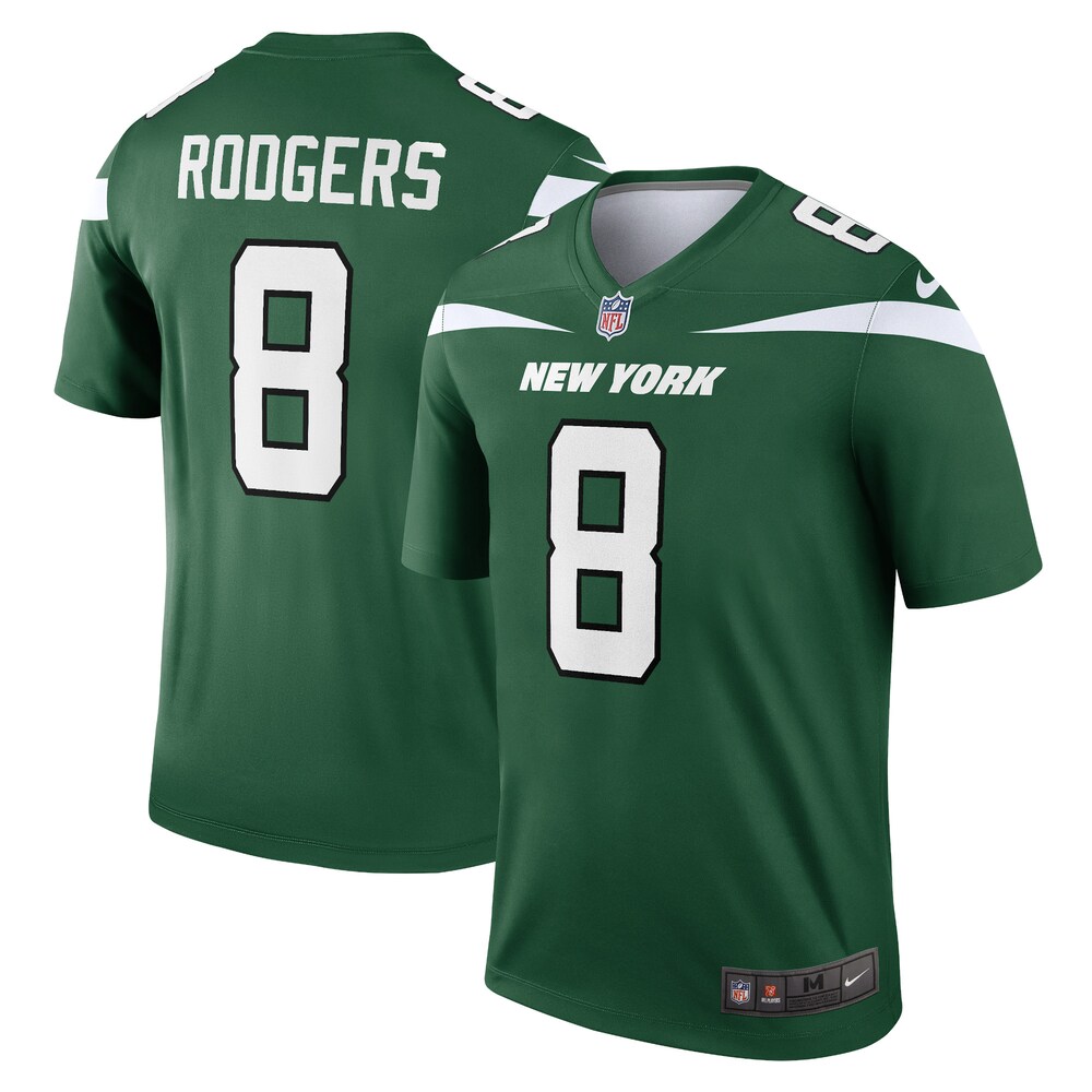 Aaron Rodgers New York Jets Nike Men's Legend Player Jersey - Gotham Green
