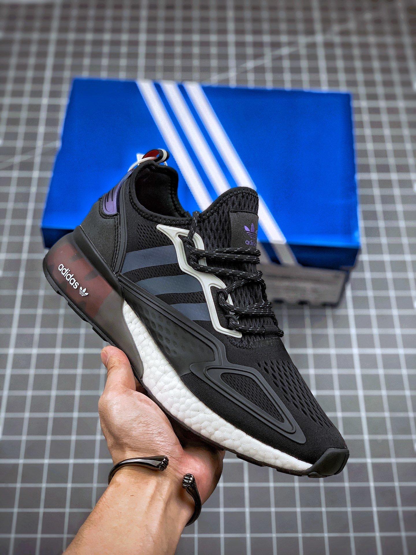 adidas ZX 2K Boost Black/Supplier Colour/Shock Red Shoes