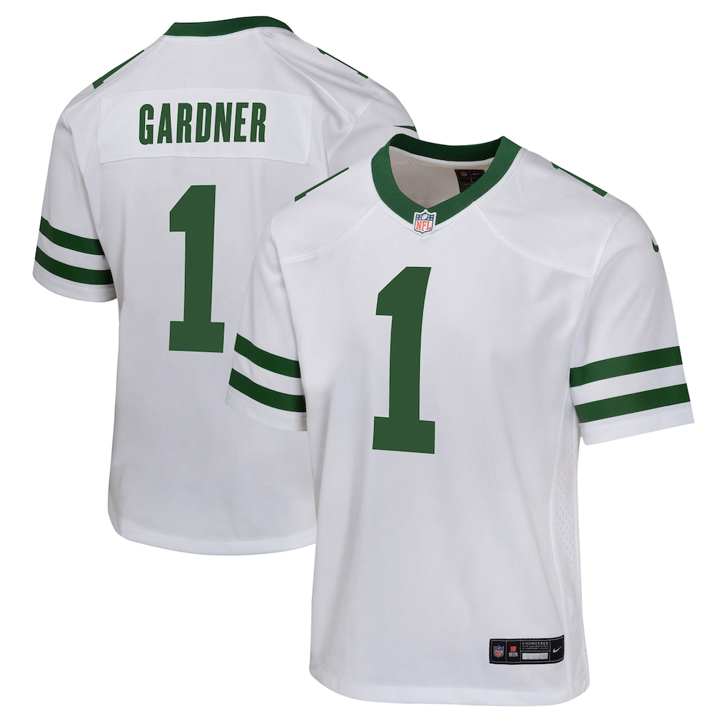 Ahmad Sauce Gardner New York Jets Youth Game Jersey | Legacy White