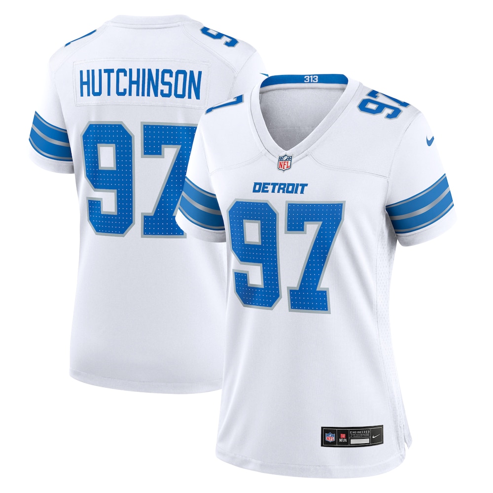 Aidan Hutchinson Detroit Lions Nike Women's Game Jersey - White