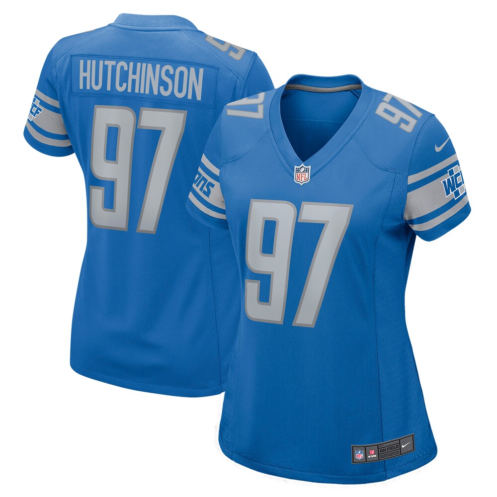 Aidan Hutchinson Detroit Lions Women's Game Jersey | Blue