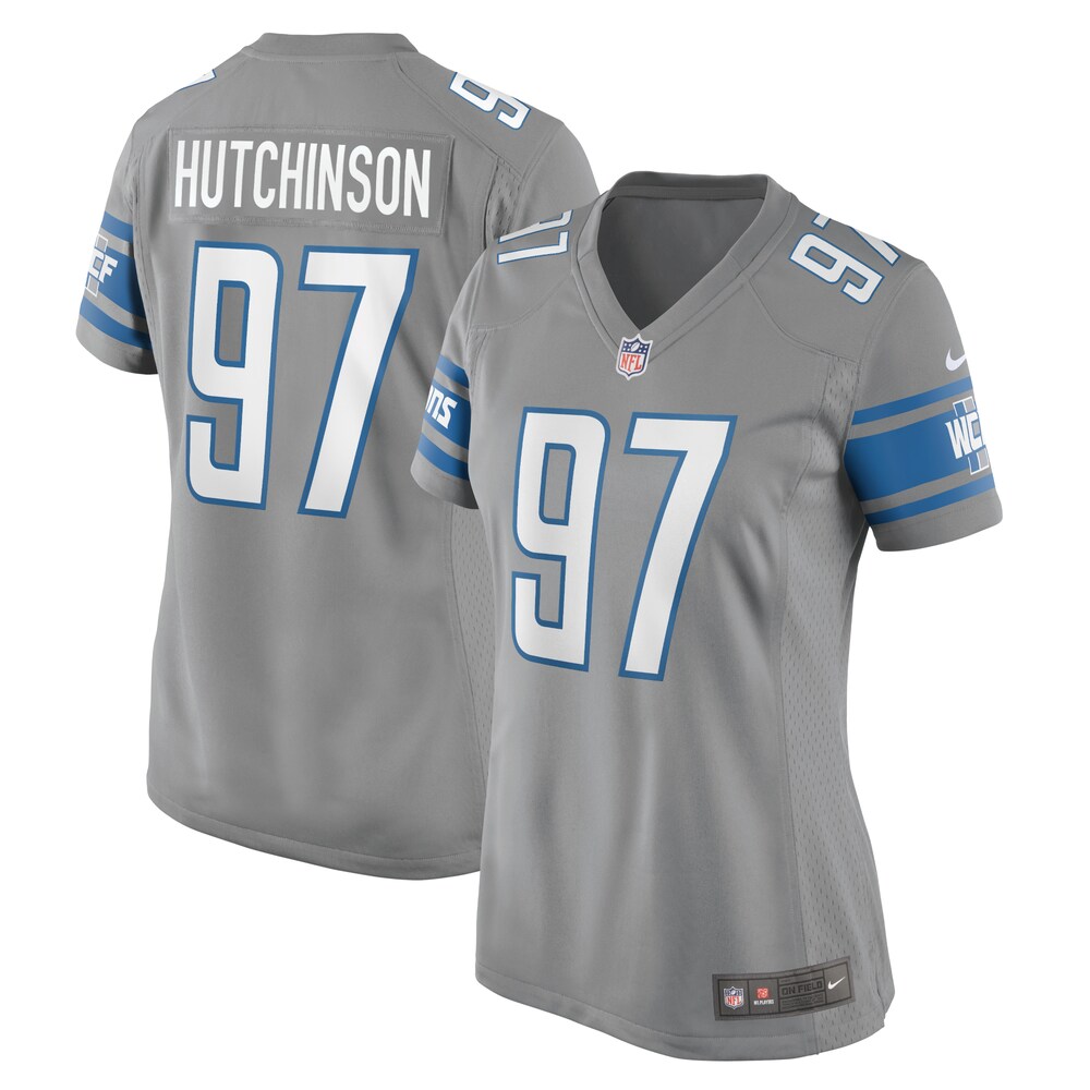 Aidan Hutchinson Detroit Lions Women's Game Jersey | Silver