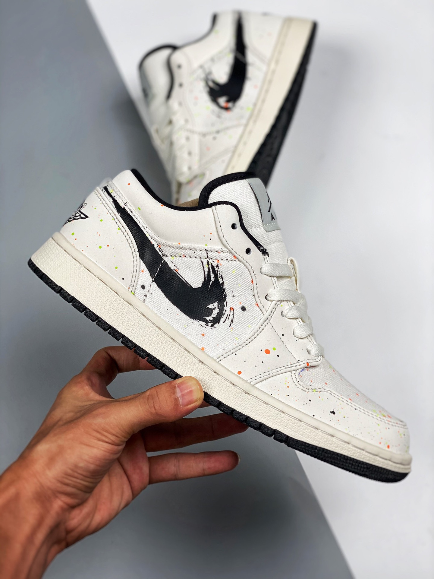 Air AJ Jordan 1 Low "Paint Splatter" DM3528100 Shoes Storezily