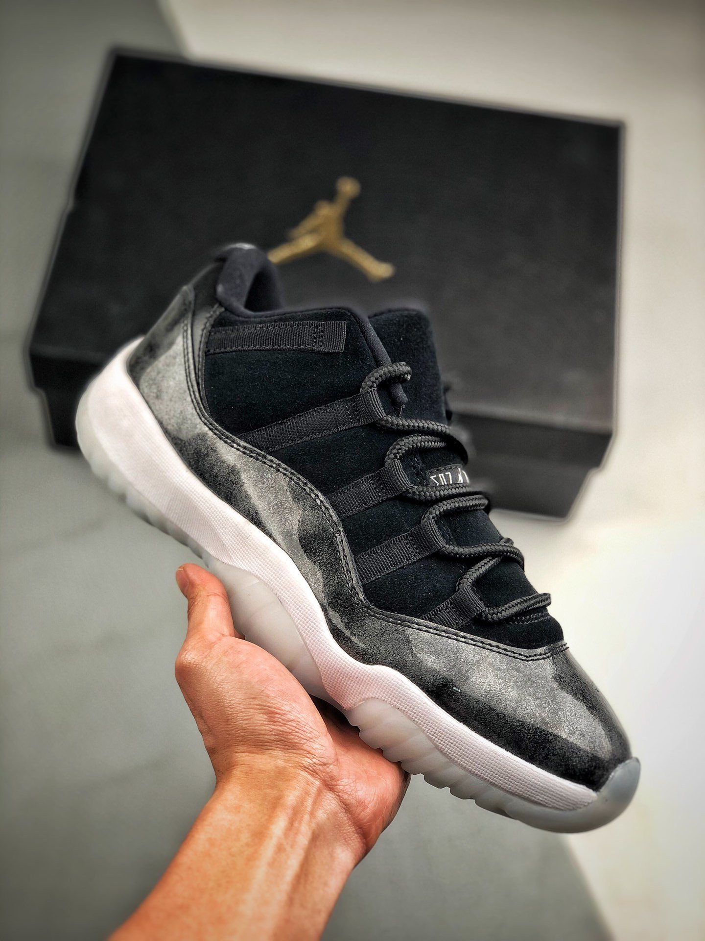 aj11 metallic silver