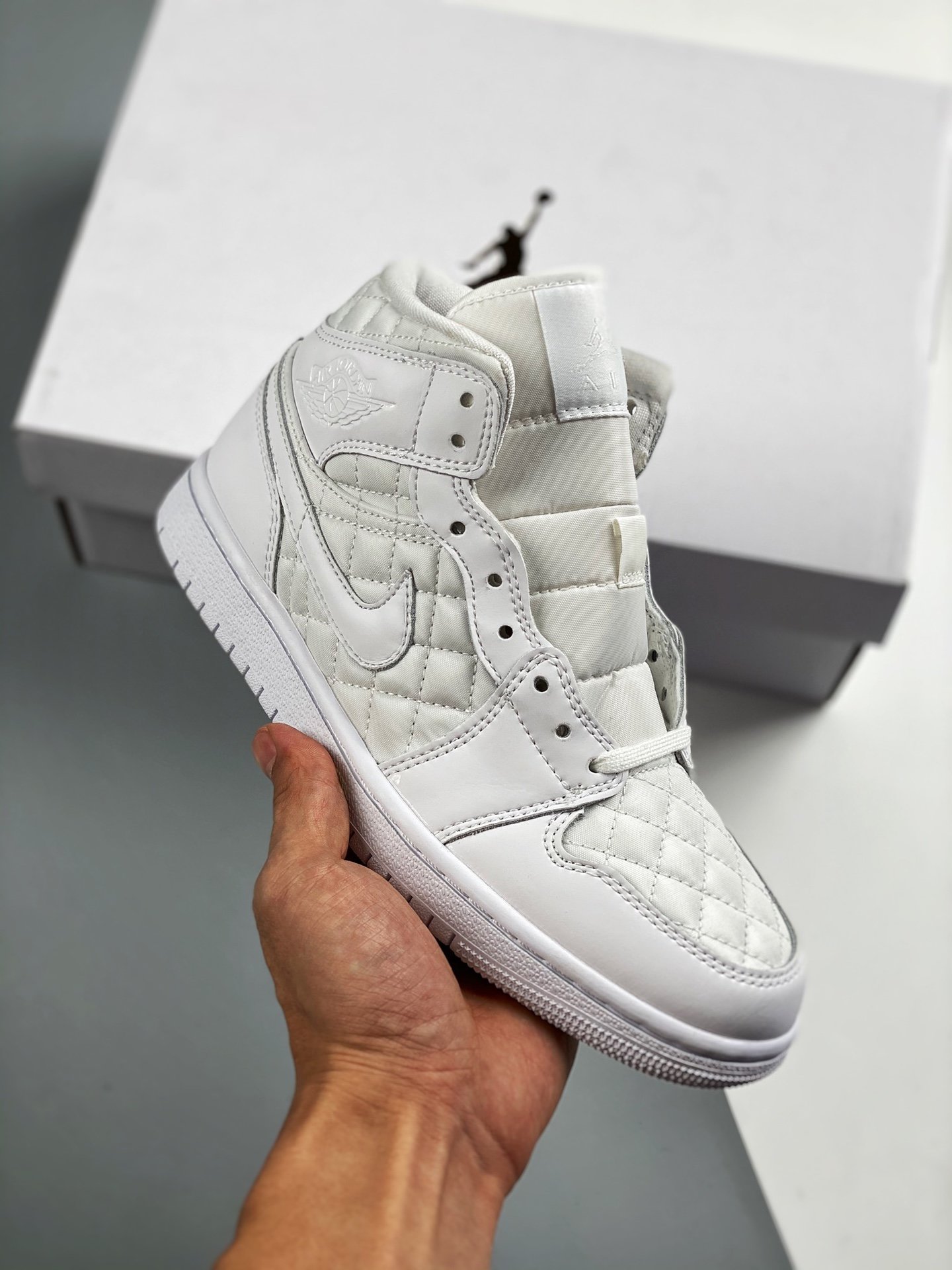 Air JD Jordan 1 Mid SE "White Quilted" DB6078-100 Shoes