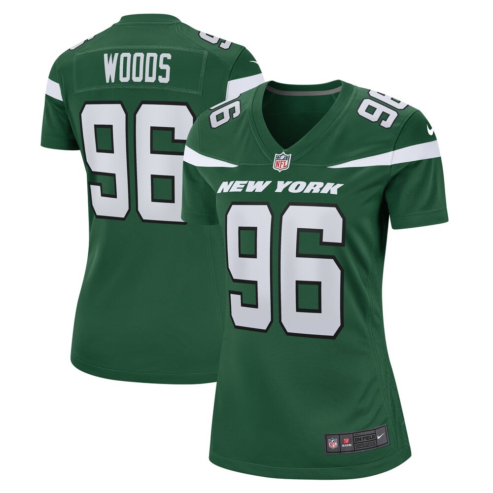 Al Woods New York Jets Nike Women's  Game Jersey - Gotham Green