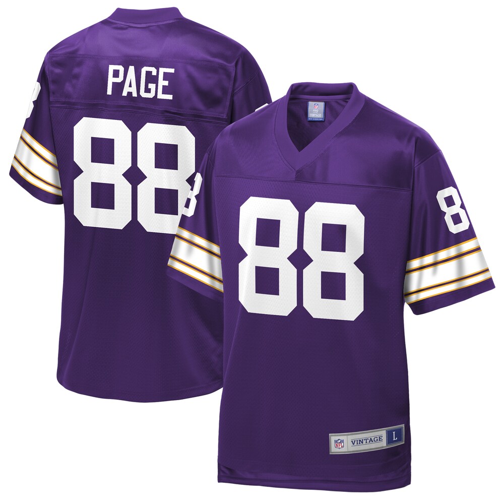 Alan Page Minnesota Vikings NFL Pro Line Retired Player Replica Jersey - Purple