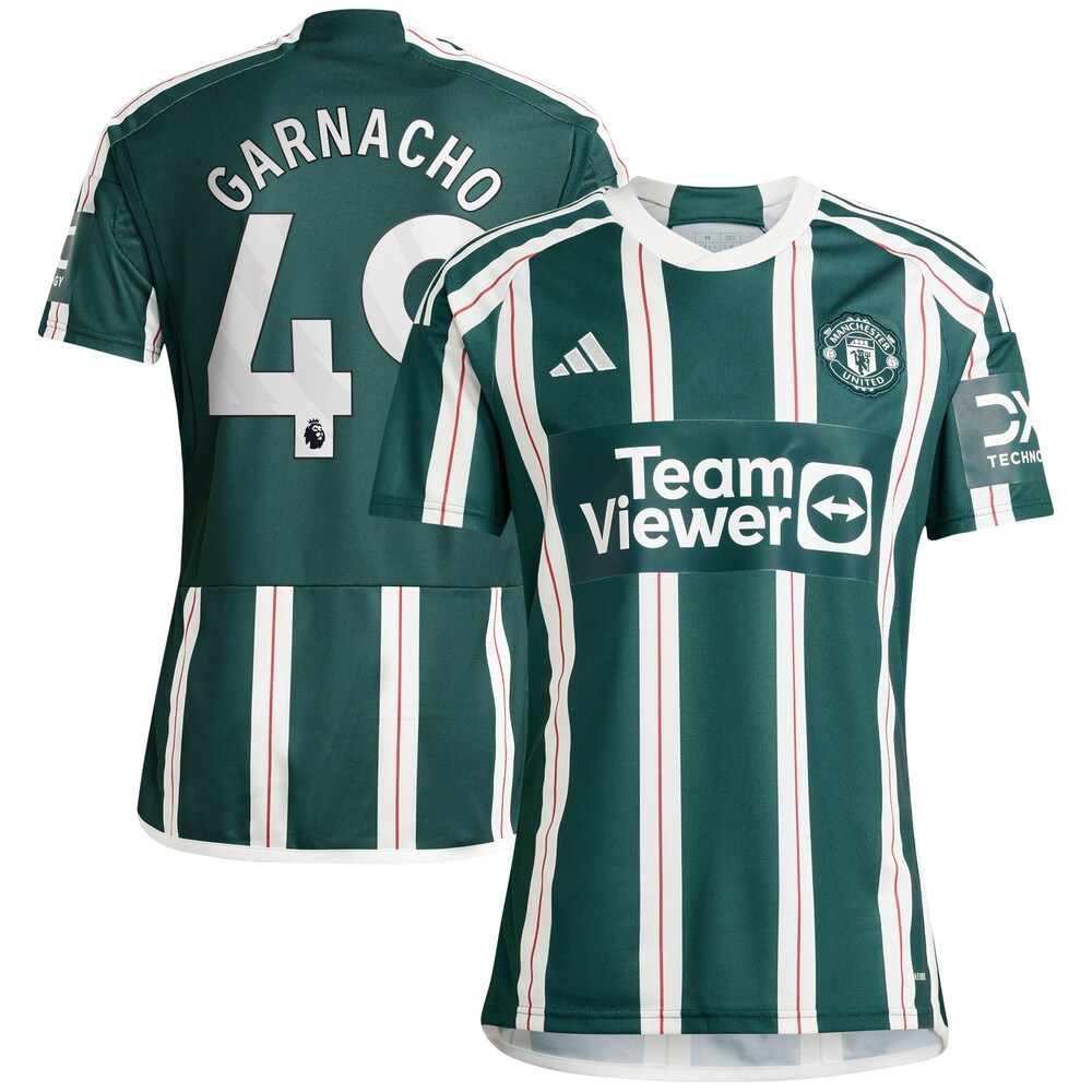 Alejandro Garnacho Manchester United 2023/24 Away Replica Player Jersey - Green