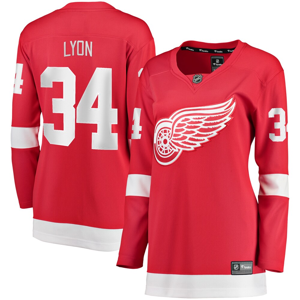 Alex Lyon Detroit Red Wings Fanatics Branded Women's Home Breakaway Player Jersey - Red