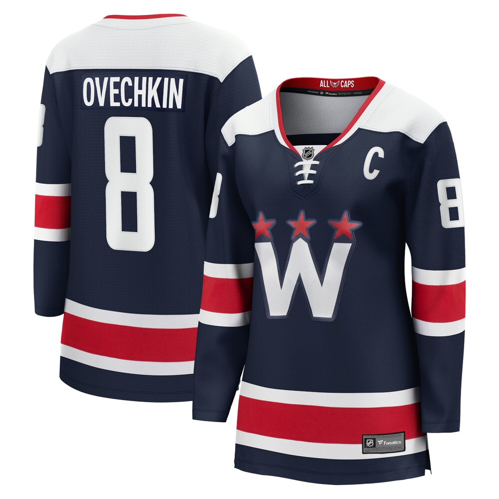 Alexander Ovechkin Washington Capitals Fanatics Women's Alternate Premier Breakaway Player Jersey | Navy