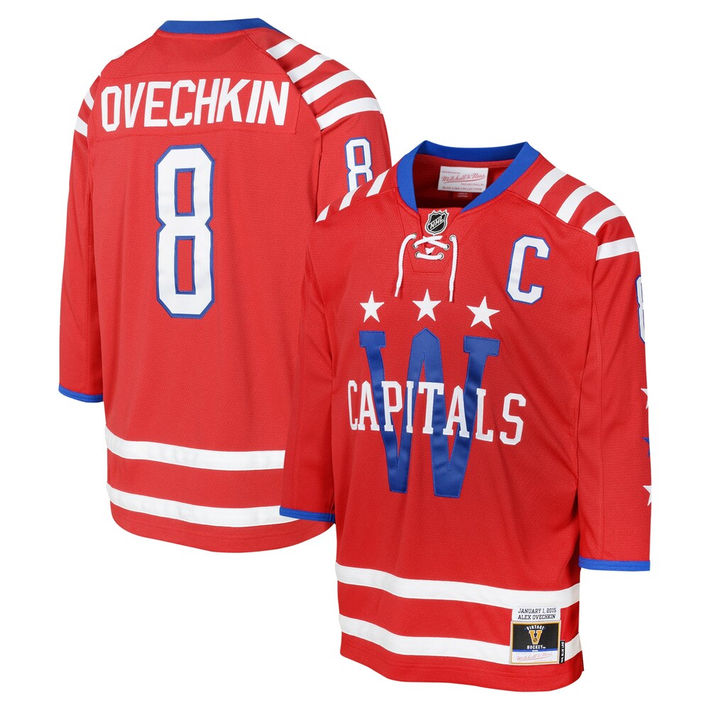 Alexander Ovechkin Washington Capitals Mitchell & Ness Youth 2015 Blue Line Player Jersey - Red