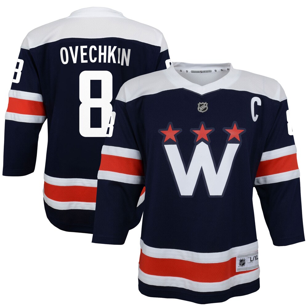 Alexander Ovechkin Washington Capitals Youth 2020/21 Alternate Replica Player Jersey | Navy