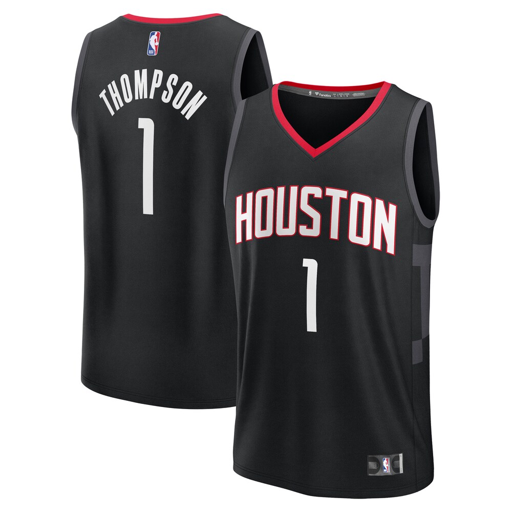 Amen Thompson Houston Rockets Fanatics Youth Fast Break Replica Player Jersey - Statement Edition - Black