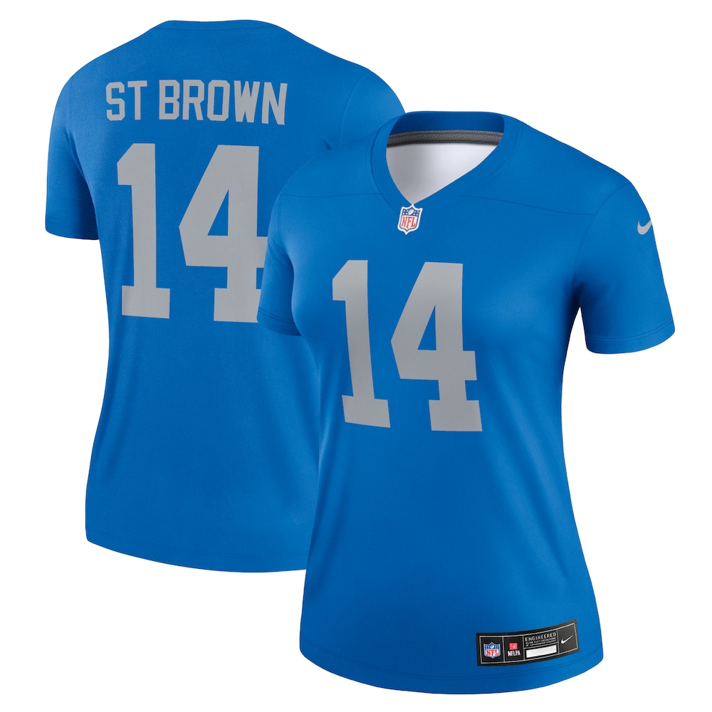 Amon-Ra St. Brown Detroit Lions Women's Legend Jersey - Blue