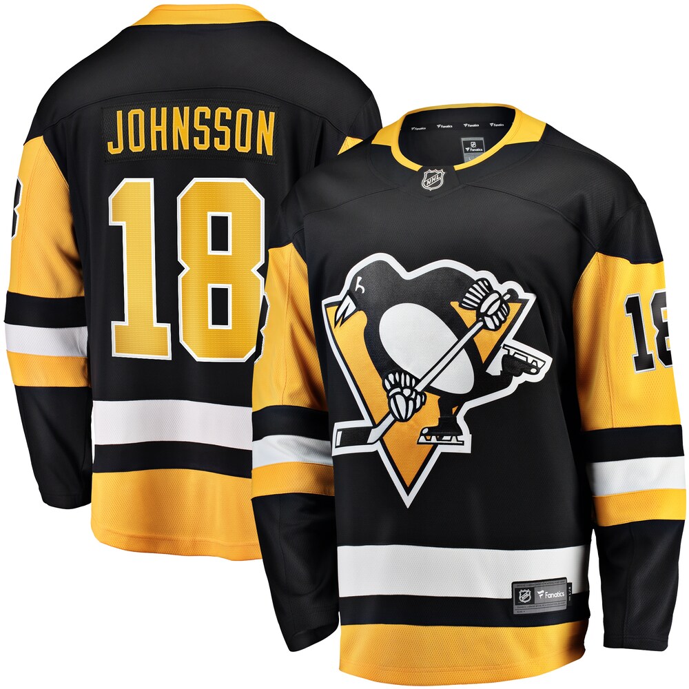 Andreas Johnsson Pittsburgh Penguins Fanatics Branded Home Breakaway Jersey - Black
