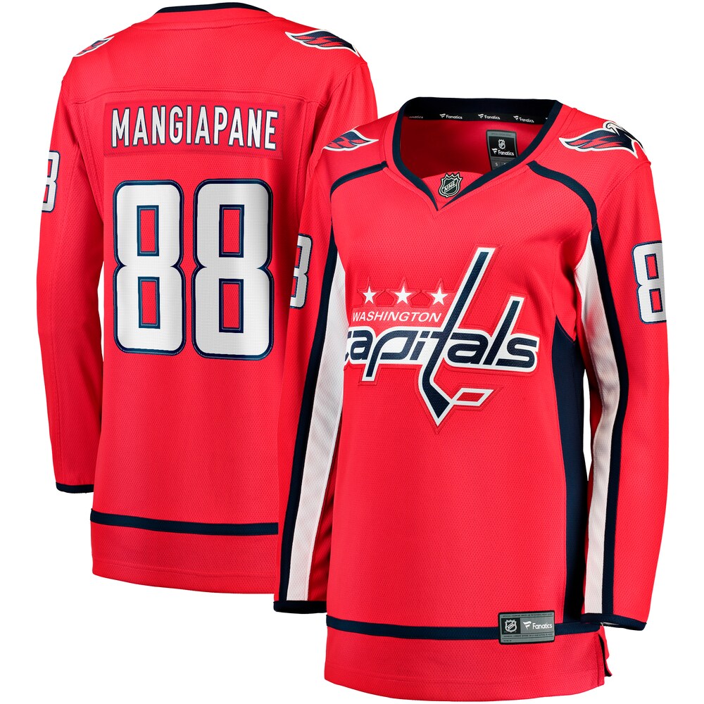 Andrew Mangiapane Washington Capitals Fanatics Women's Home Premier Breakaway Player Jersey - Red