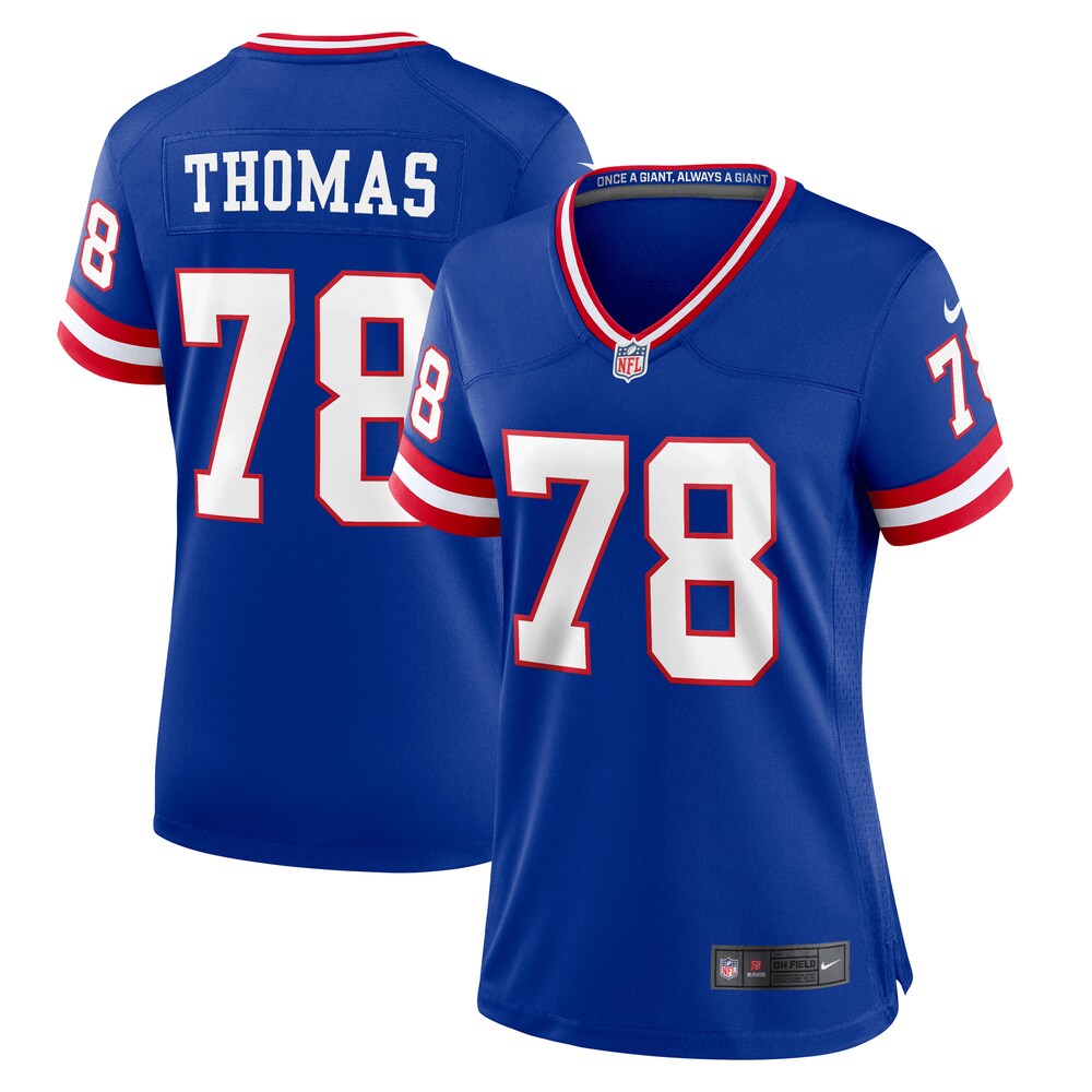 Andrew Thomas New York Giants Women's Classic Player Game Jersey | Royal