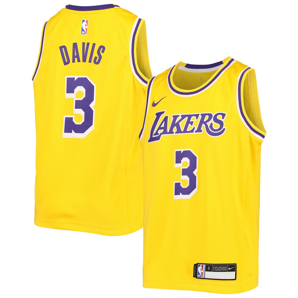 Anthony Davis Los Angeles Lakers Youth Swingman Jersey - Icon Edition - Gold