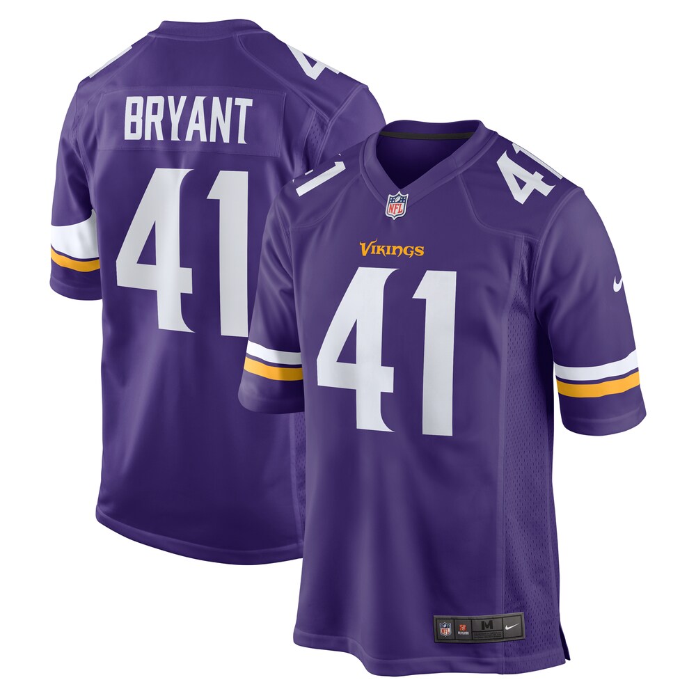 Austin Bryant Minnesota Vikings Nike  Game Jersey -  Purple