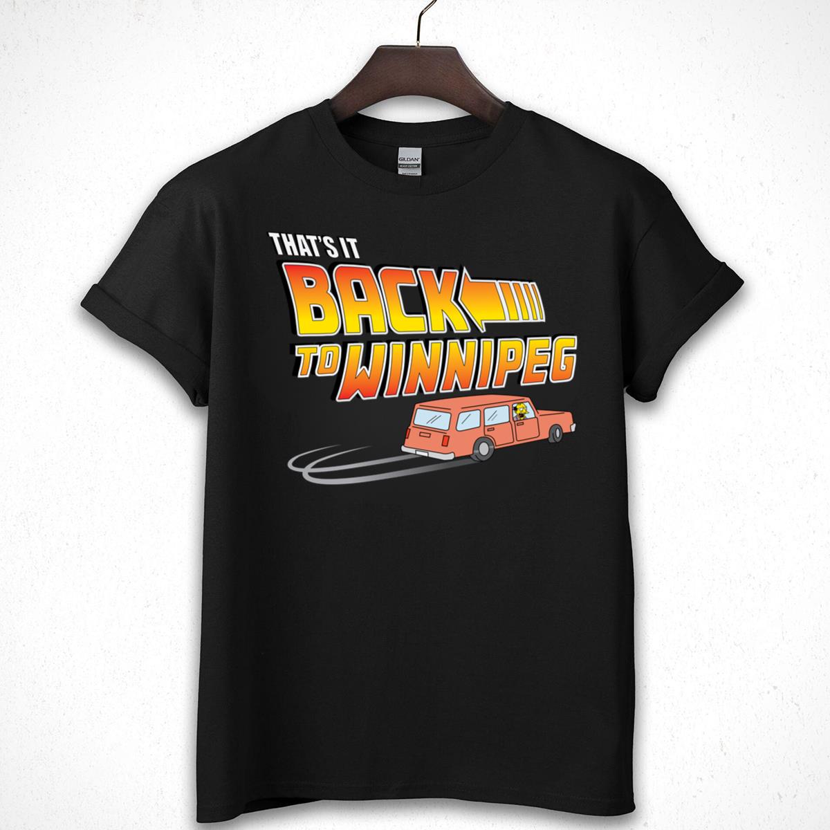 Back To Winnipeg Simpsons Inspired Funny Parody Graphic T-Shirt