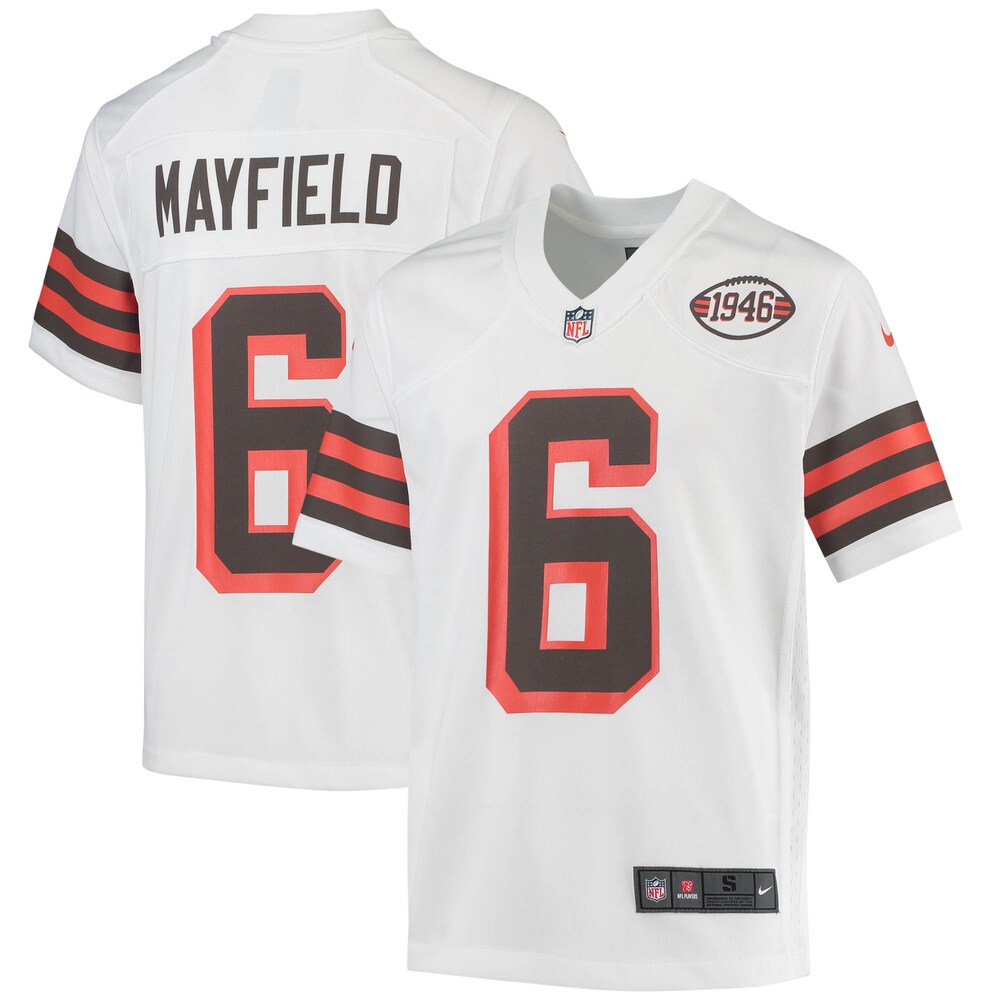 Baker Mayfield Cleveland Browns Youth 1946 Collection Alternate Game Jersey - White