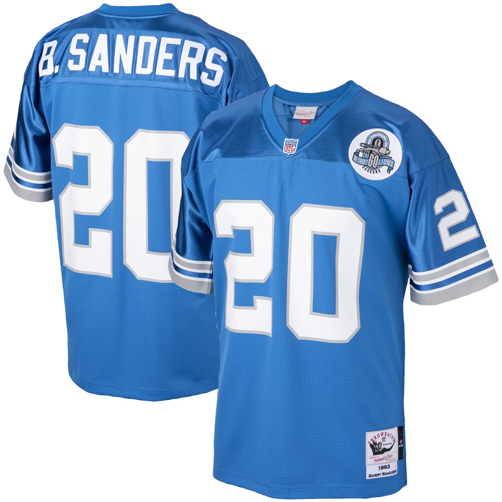 Barry Sanders Detroit Lions 1993 Mitchell & Ness Authentic Throwback Retired Player Jersey - Blue