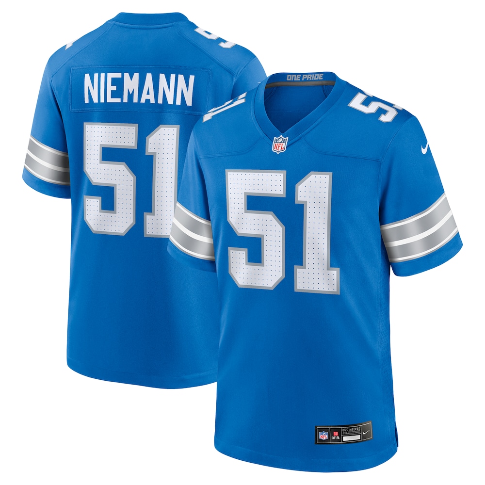 Ben Niemann Detroit Lions Nike Team Game Jersey -  Blue