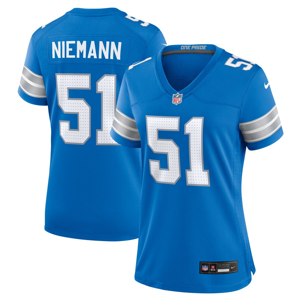 Ben Niemann Detroit Lions Nike Women's Team Game Jersey -  Blue