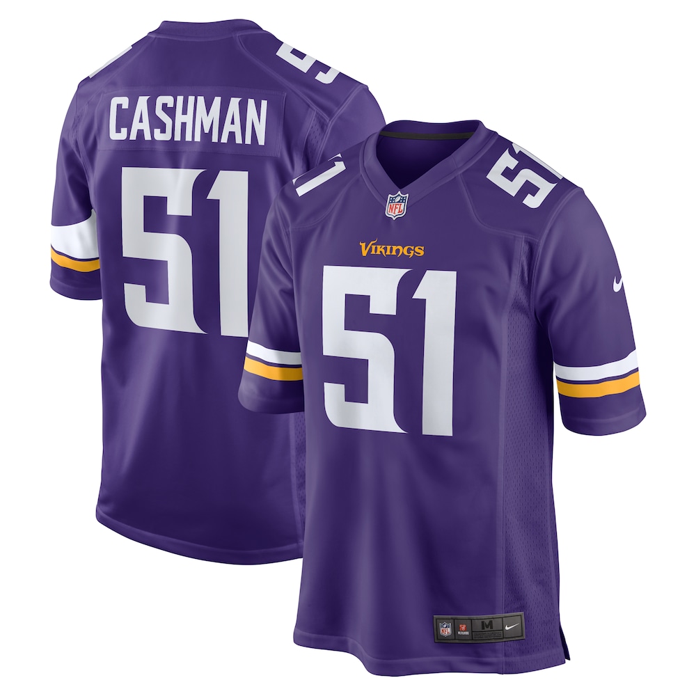 Blake Cashman Minnesota Vikings Nike Team Game Jersey -  Purple