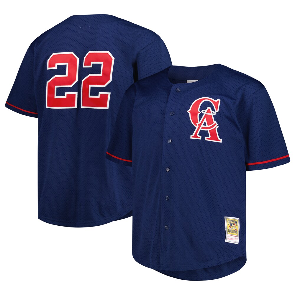 Bo Jackson California Angels Mitchell x Ness Big x Tall Cooperstown Collection Batting Practice Replica Jersey | Navy