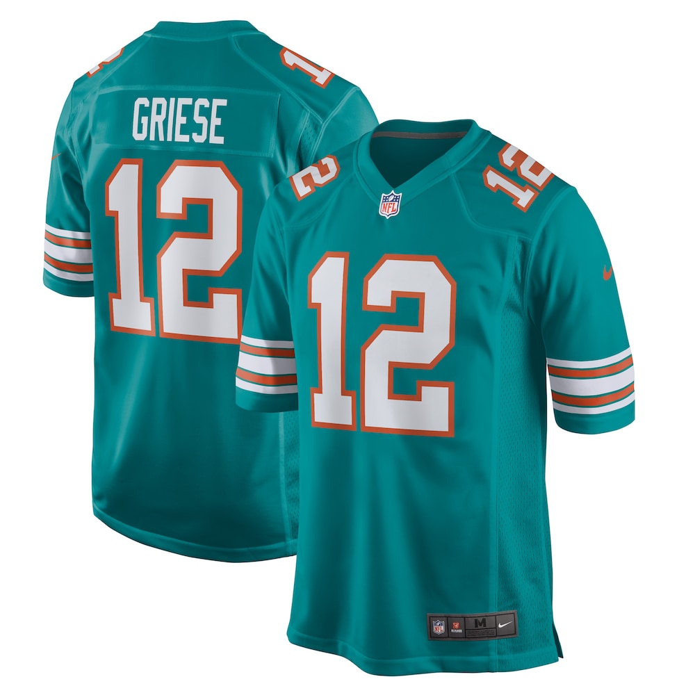 Bob Griese Miami Dolphins Retired Player Jersey - Aqua